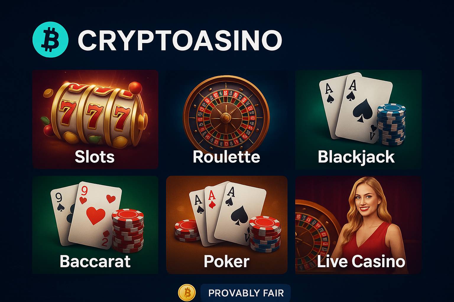 Jogos de cassino online inovadores e emocionantes na CRYPTOASINO